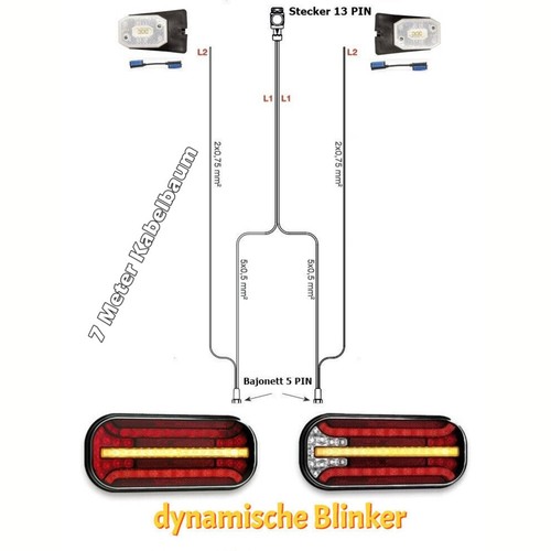 Led rückleuchten set - led,